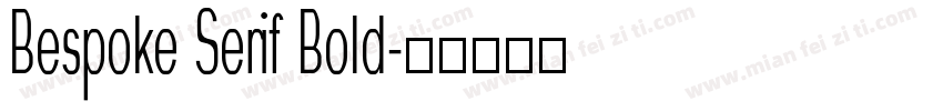 Bespoke Serif Bold字体转换